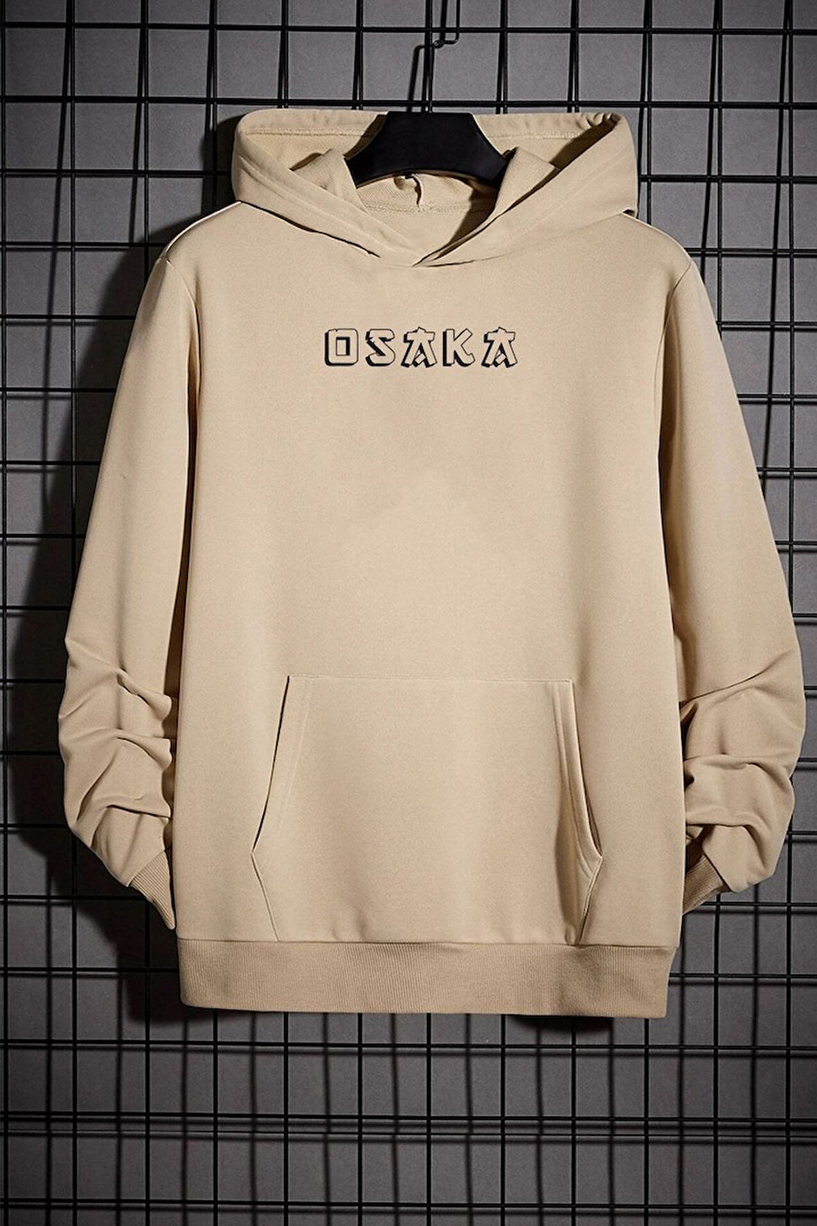Uyguntarz Unisex Osaka Baskılı Kapüşonlu Sweatshirt