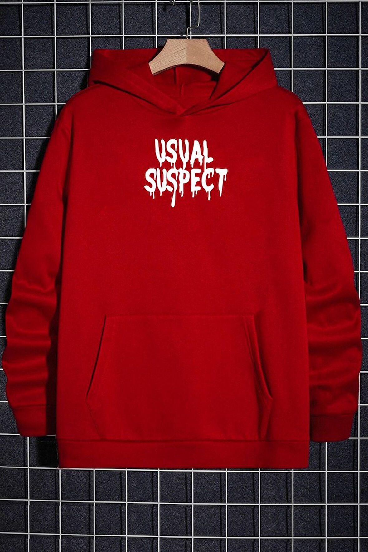 Uyguntarz Unisex Usual Suspect Sırt Baskılı Sweatshirt
