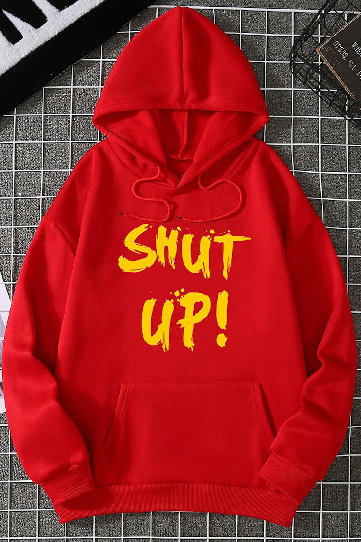 Uyguntarz Unisex Shut Up Baskılı Sweatshirt