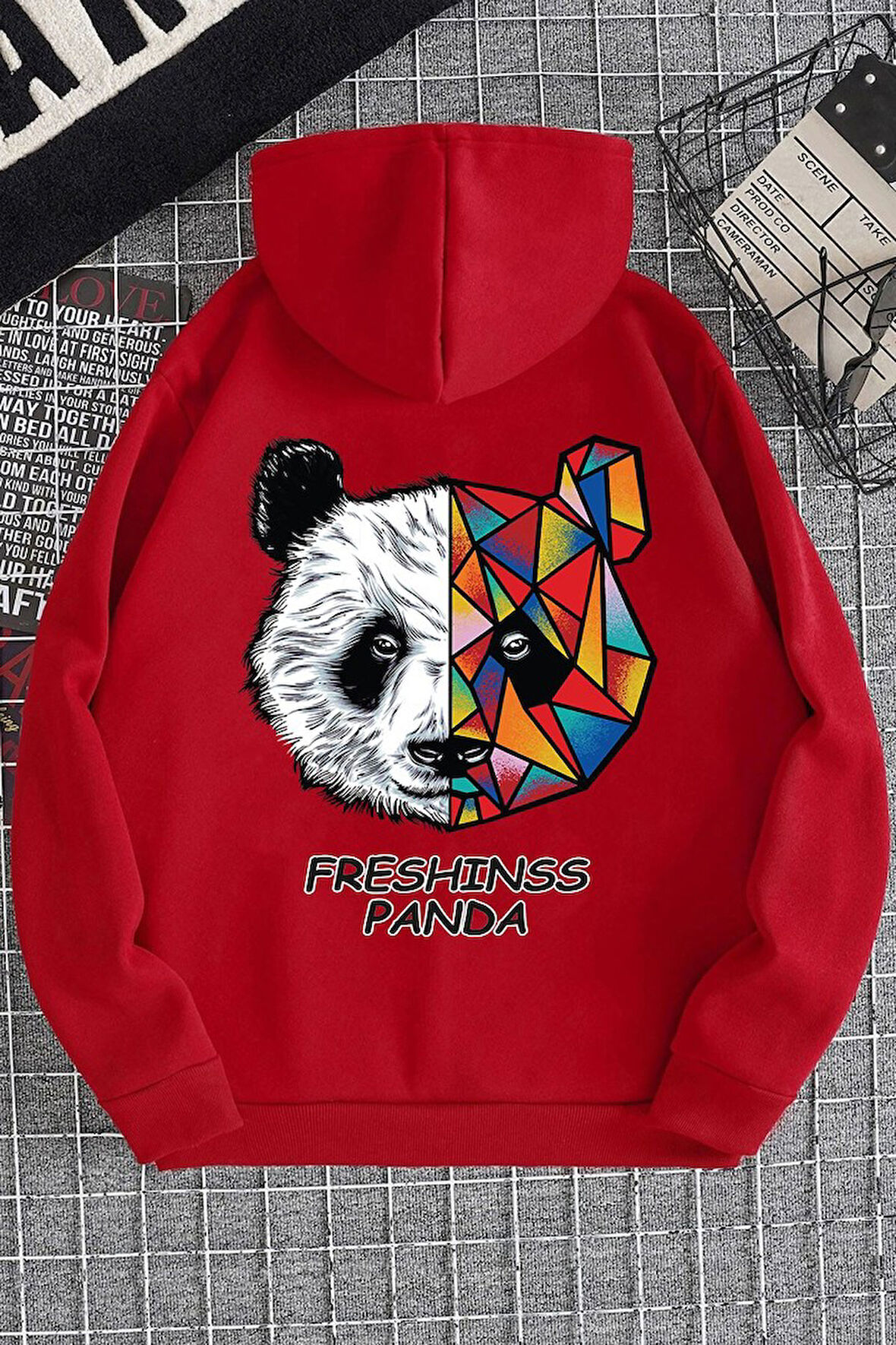 Uyguntarz Unisex Panda Sırt Baskılı Sweatshirt