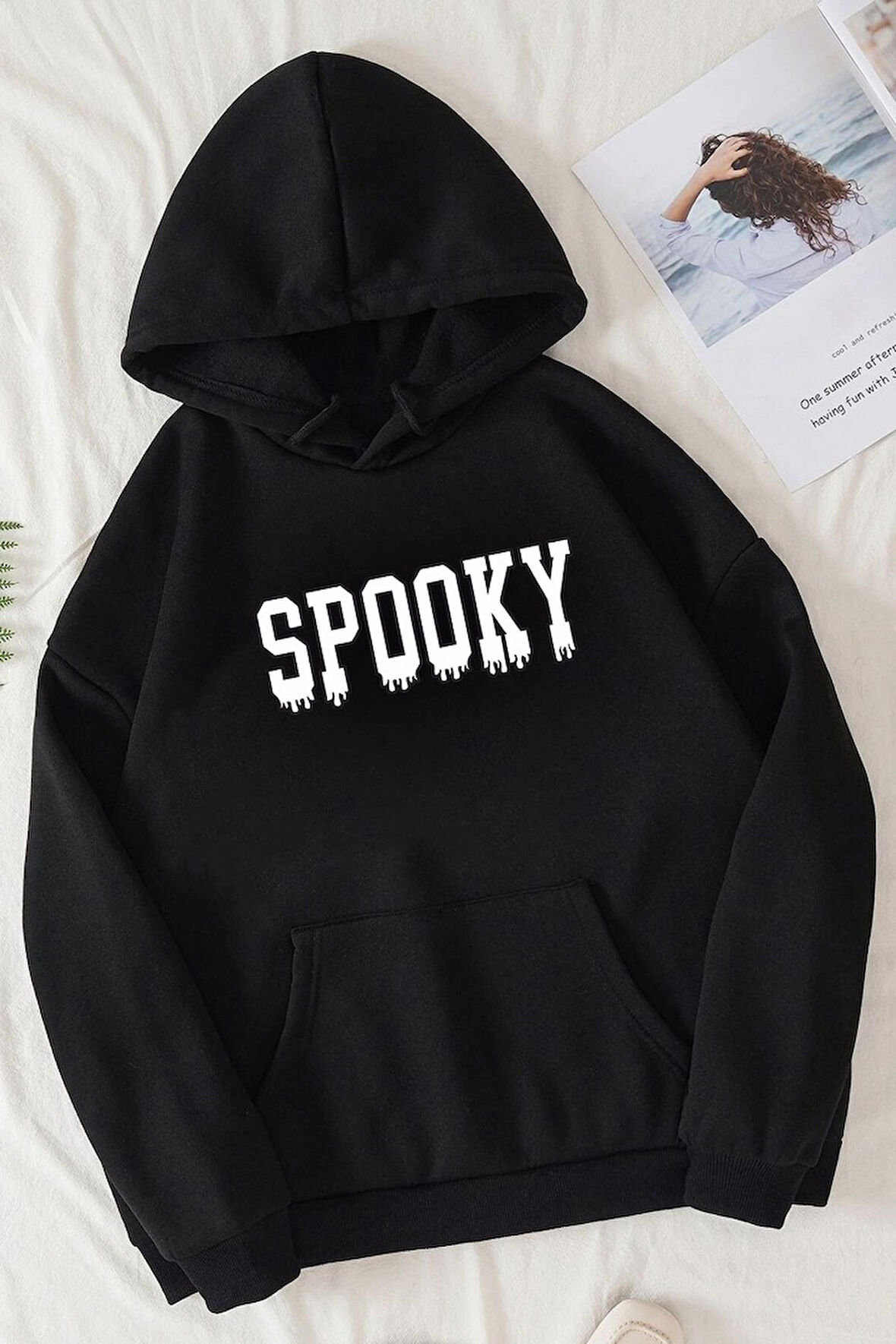 Uyguntarz Unisex Spooky Baskılı Sweatshirt