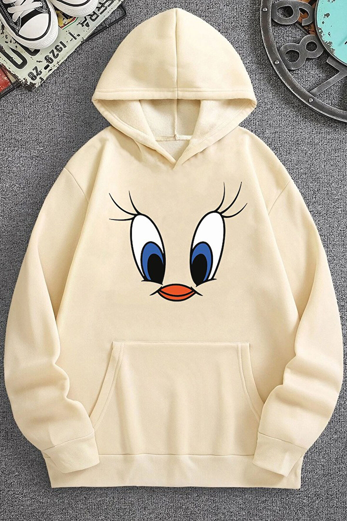 Uyguntarz Unisex Tweety Baskılı Sweatshirt