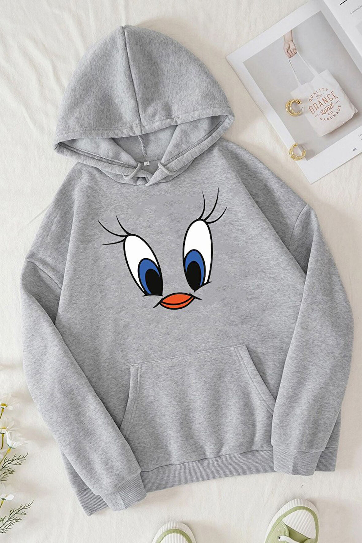 Uyguntarz Unisex Tweety Baskılı Sweatshirt