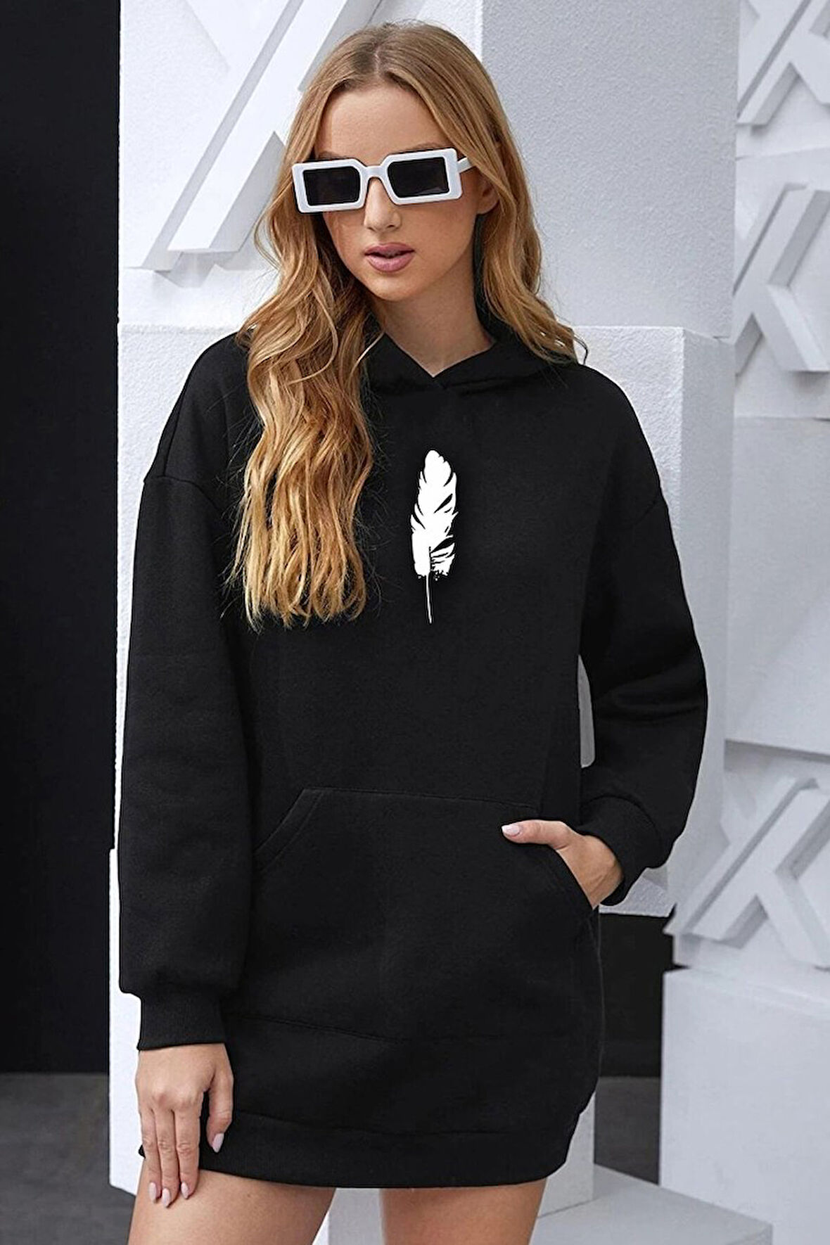 Uyguntarz Unisex Tüy Baskılı Sweatshirt