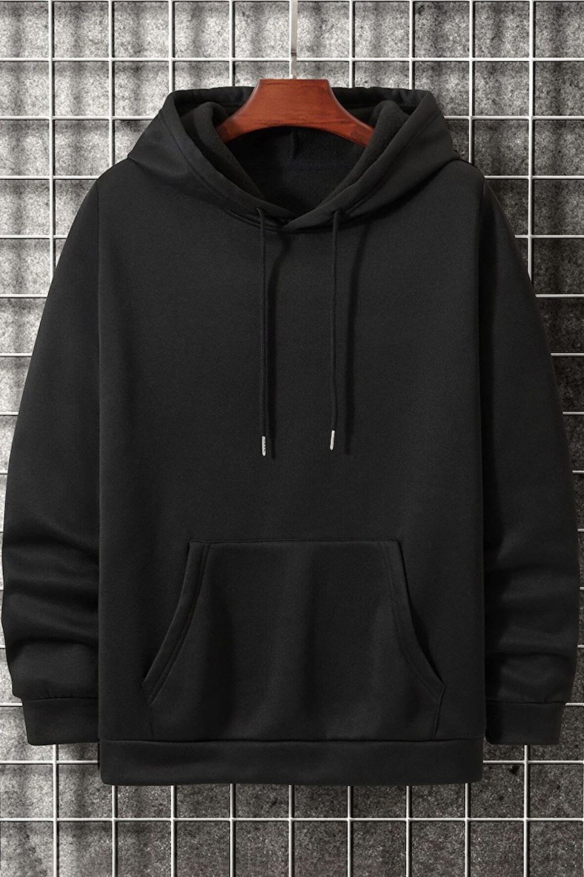 Uyguntarz Unisex Pamuk Şardonlu Kapüşonlu Sweatshirt