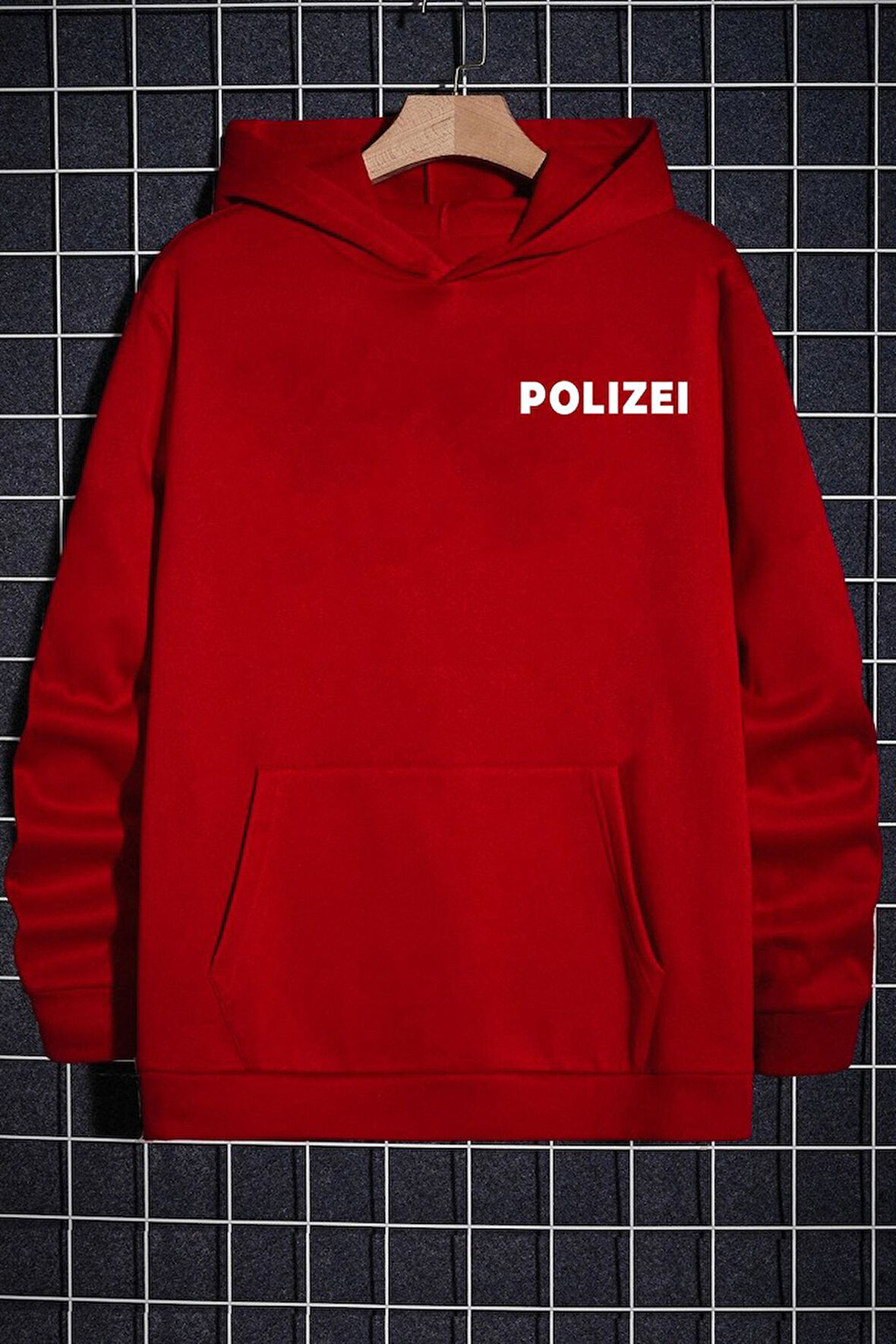 Uyguntarz Unisex Polizei Sırt Baskılı Sweatshirt