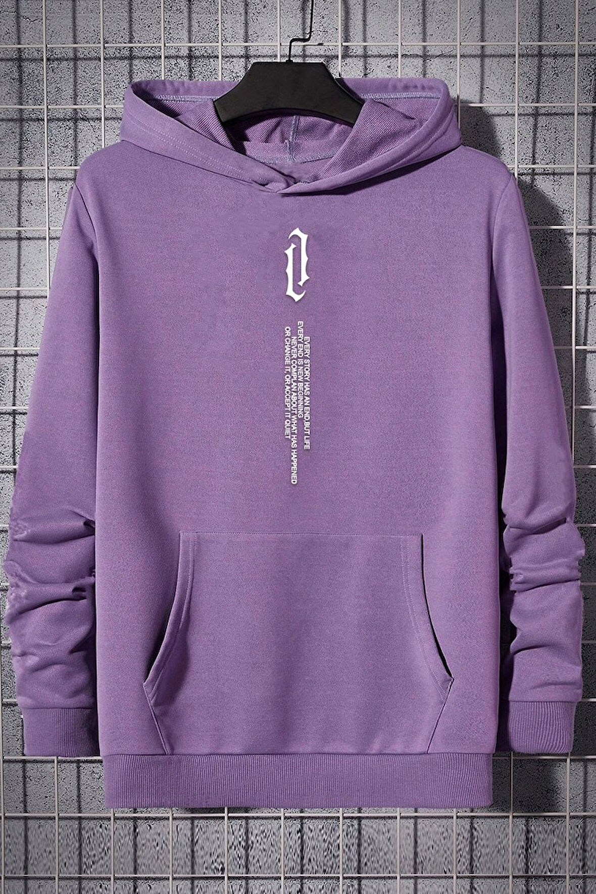Uyguntarz Erkek Aleman Rapero Baskılı Oversize Sweatshirt