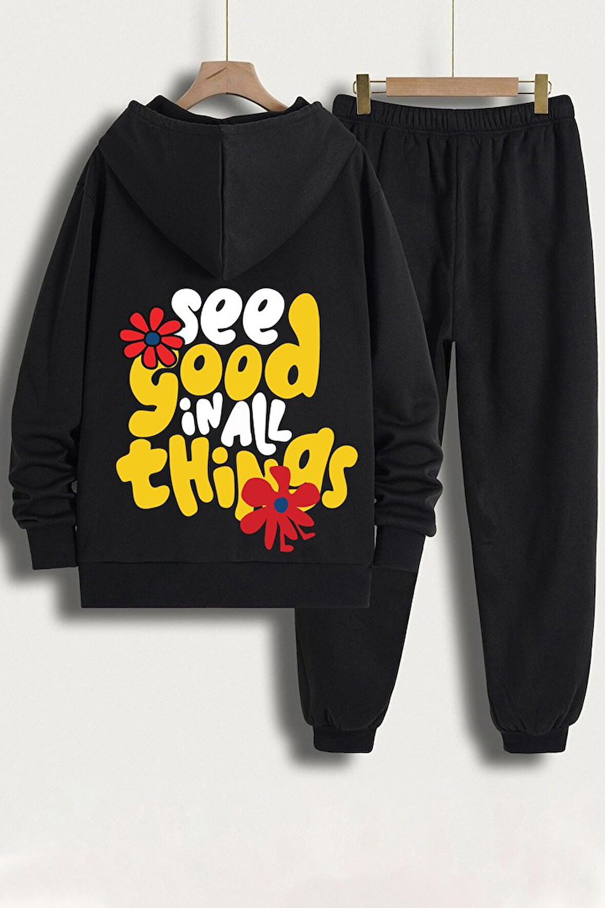 Uyguntarz Unisex Good things Baskılı Eşofman Takımı