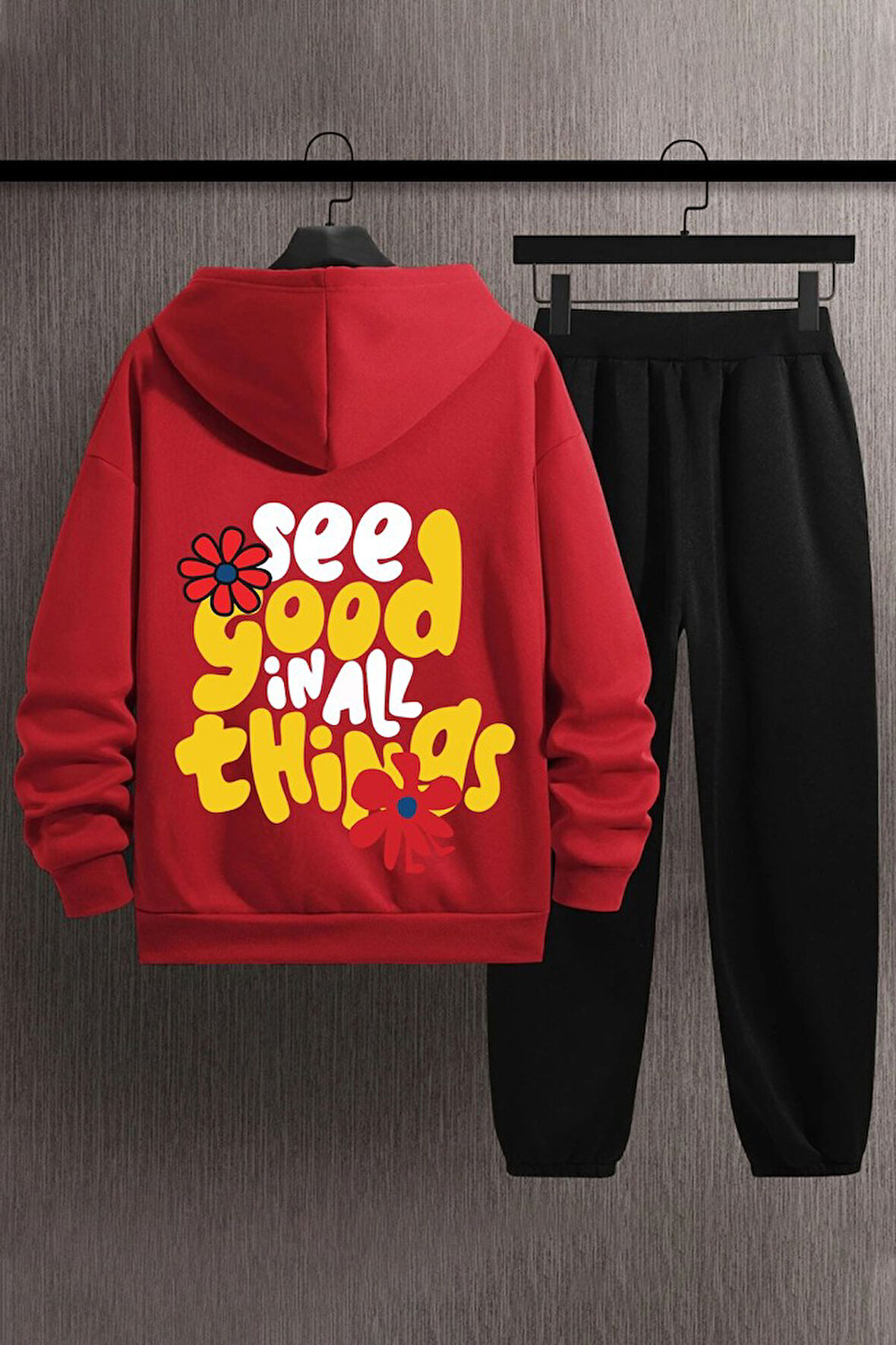 Uyguntarz Unisex Good things Baskılı Eşofman Takımı