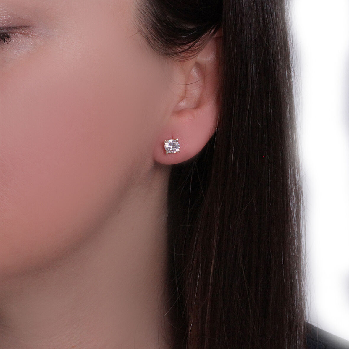 Altın Tek Taş Küpe (KP0113)