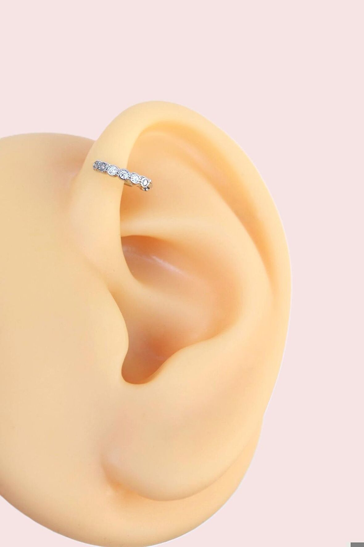 Zirkon İncecik 5 mm Mini Halka Piercing Forward Helix Tragus Piercing Daith Helix