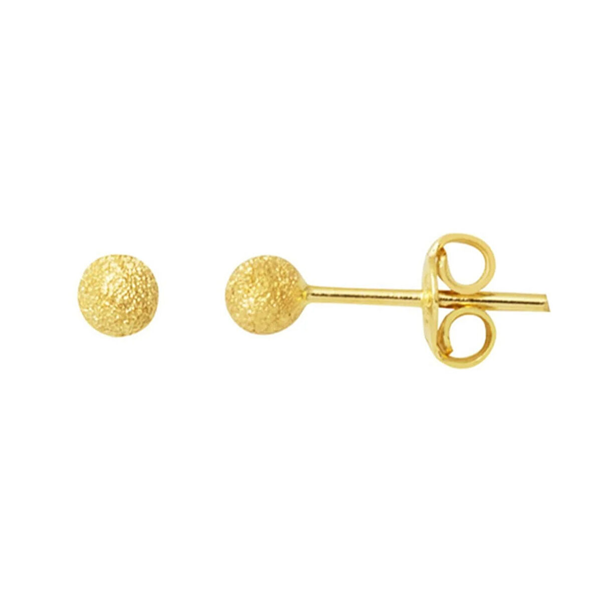3 mm Kumlu Top Küpe KP096