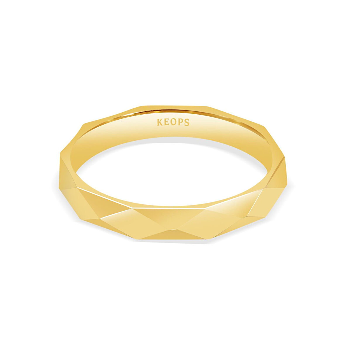 Keops Piramit Vintage Altın Alyans Kadın Modeli