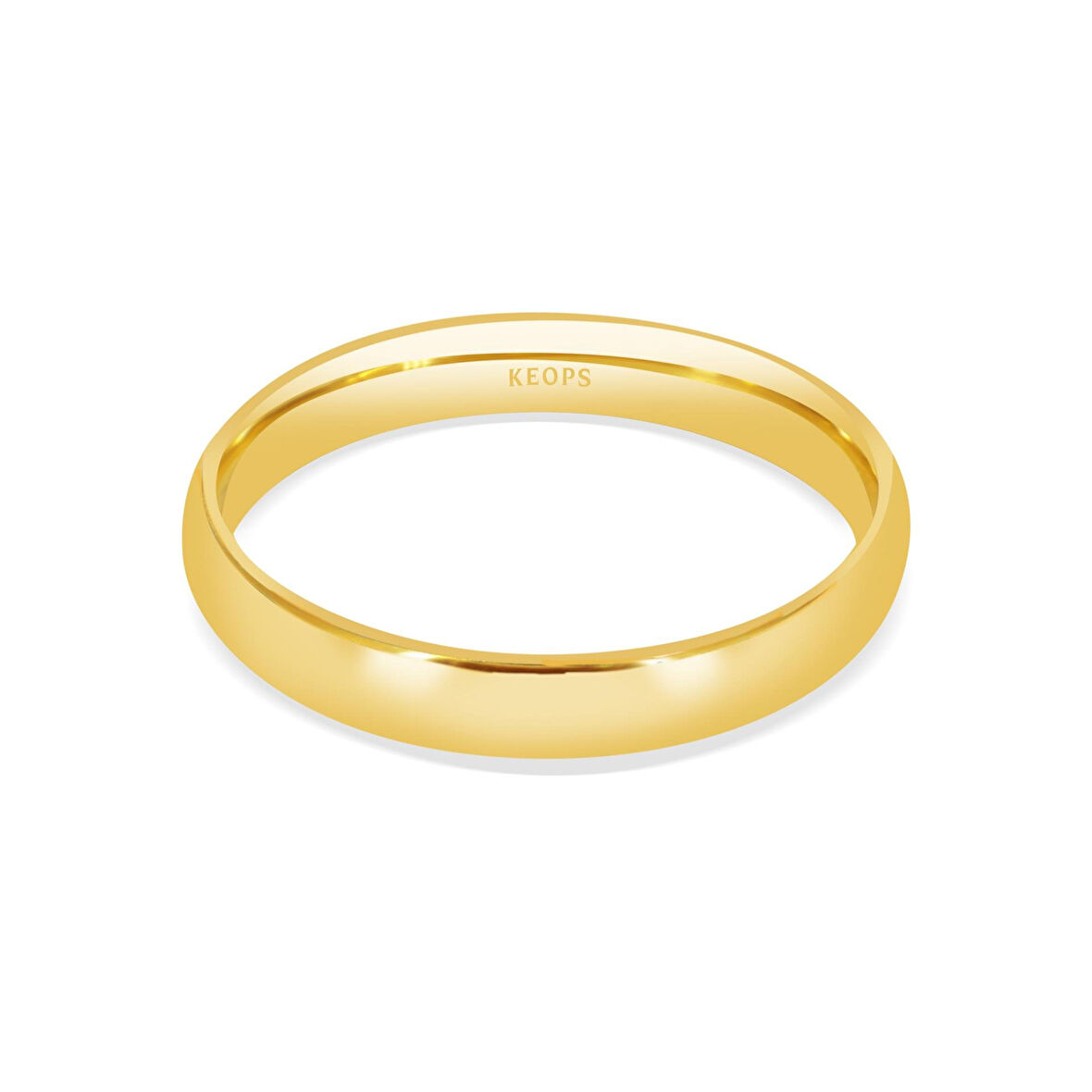 Klasik 4mm. Bombeli Kadın Alyans