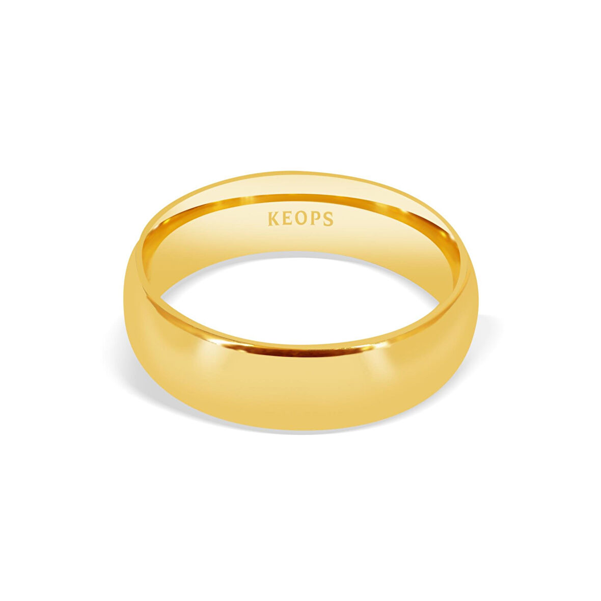 Klasik 6mm. Bombeli Kadın Alyans