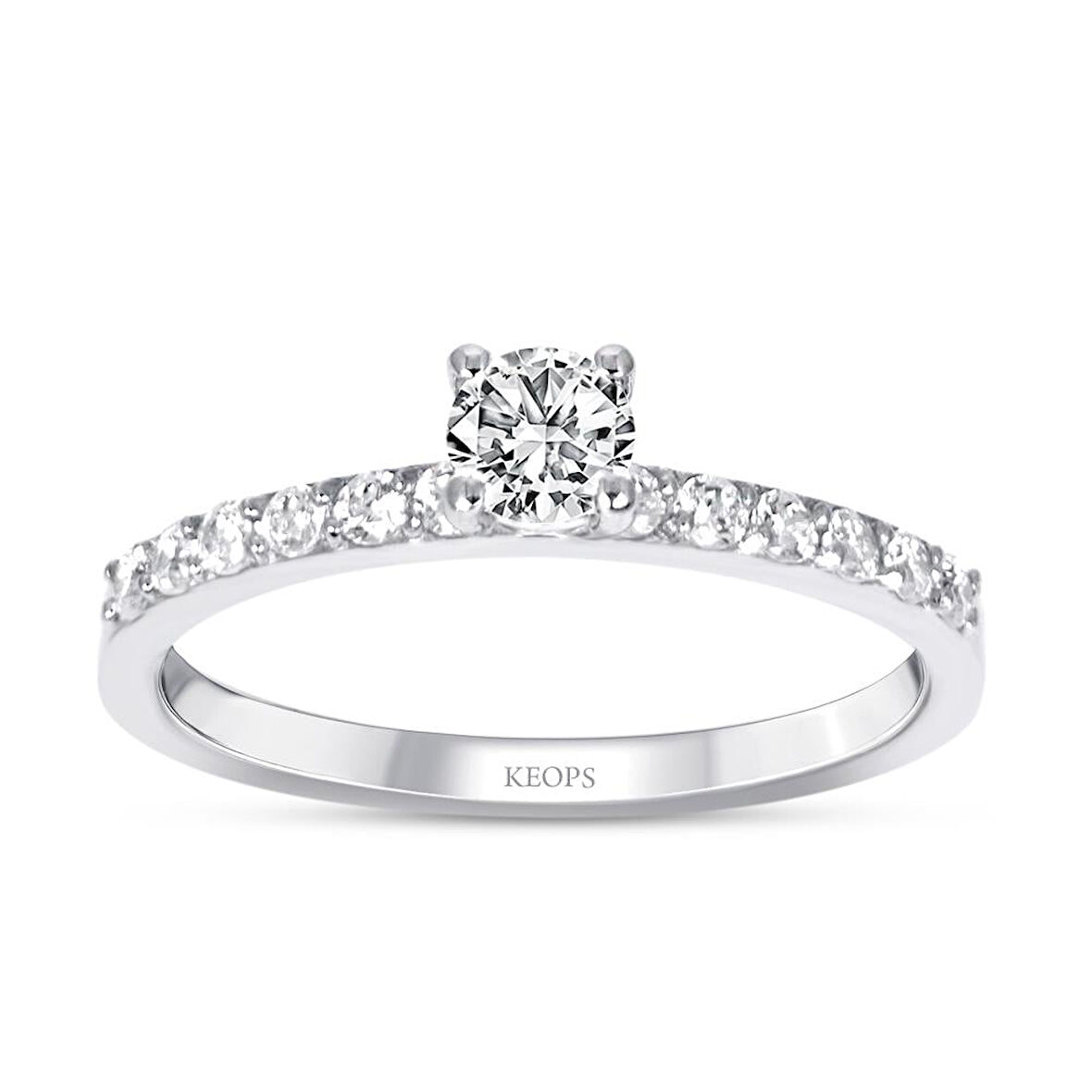 0.44 Karat Özel Tasarım Pırlanta Tektaş Yüzük