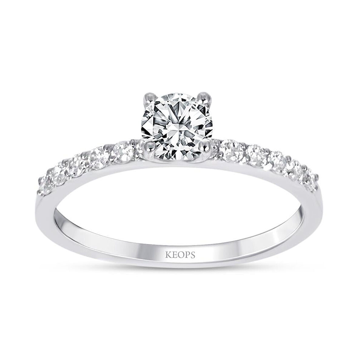 0.59 Karat  Özel Tasarım Tektaş Yüzük