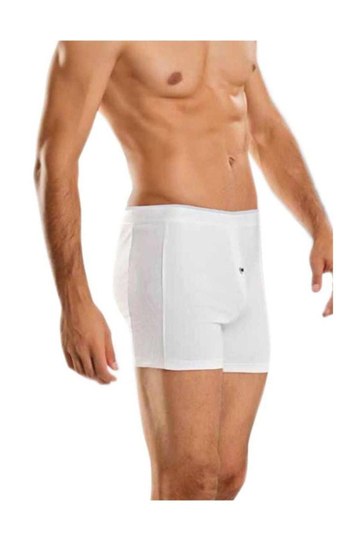 BERRAK 1059 Likralı Düğmeli Erkek Boxer 6 Adet 