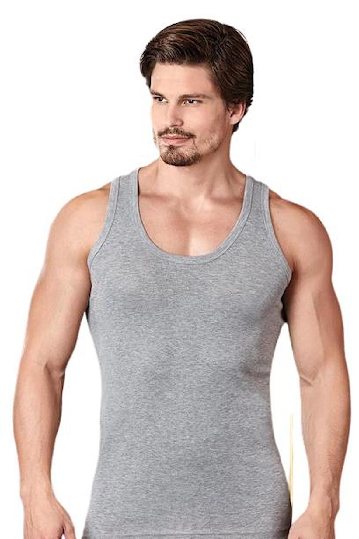 Berrak Erkek Likralı Süprem Atlet 6'Lı  Paket - 1030