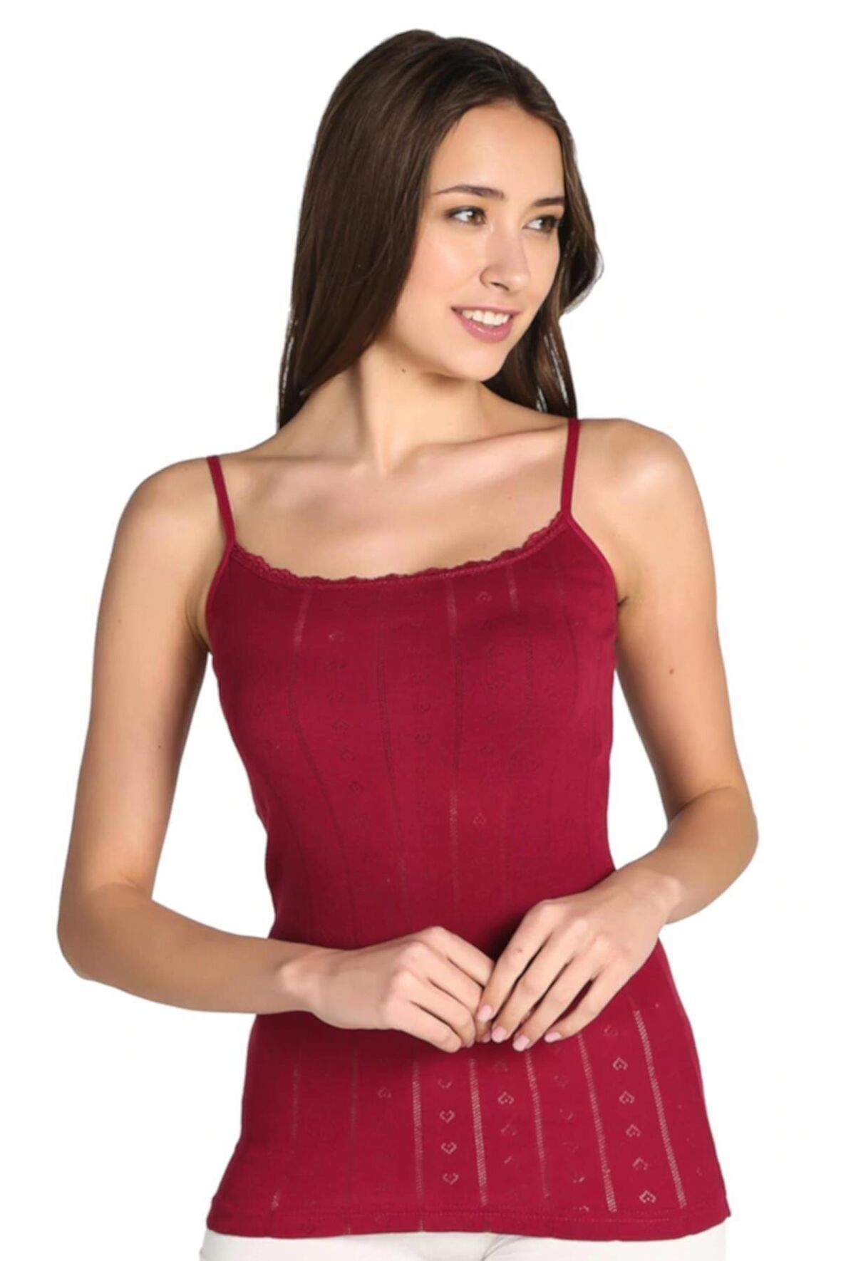 Tutku Kadın Jakarlı Ip Askılı  Atlet 6 Adet - 0200