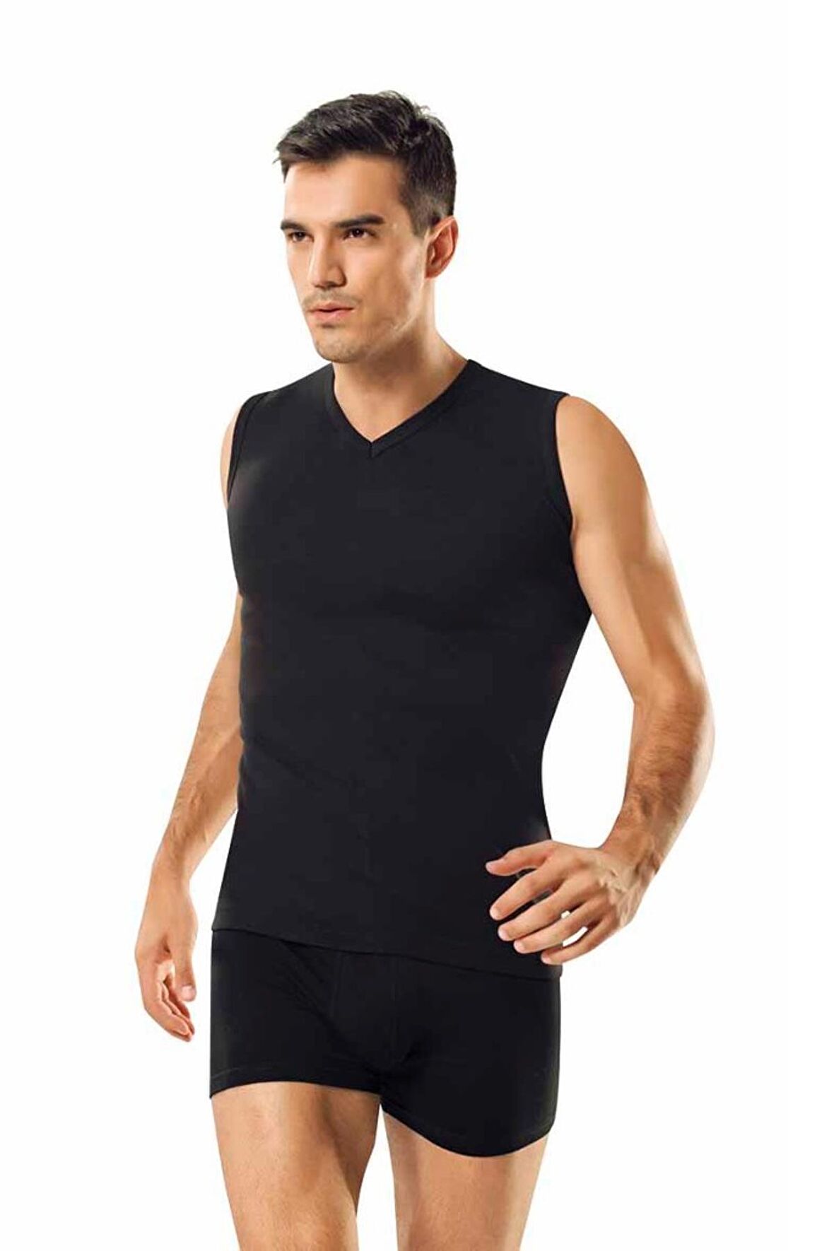 Namaldı Erkek Ribana V Yaka Spor Fanila 3'Lü Paket - 118