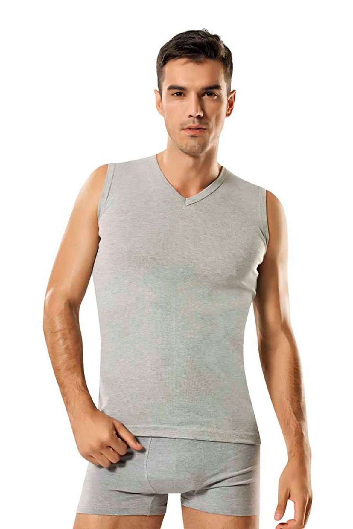 Namaldı Erkek Ribana V Yaka Spor Fanila 3'Lü Paket - 118