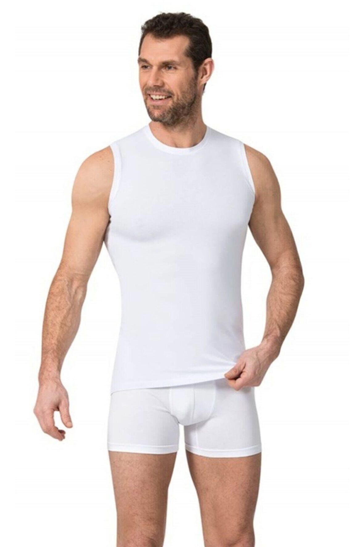 Namaldı Erkek Likralı Bisiklet Yaka Body Fanila 3'Lü Paket - 189