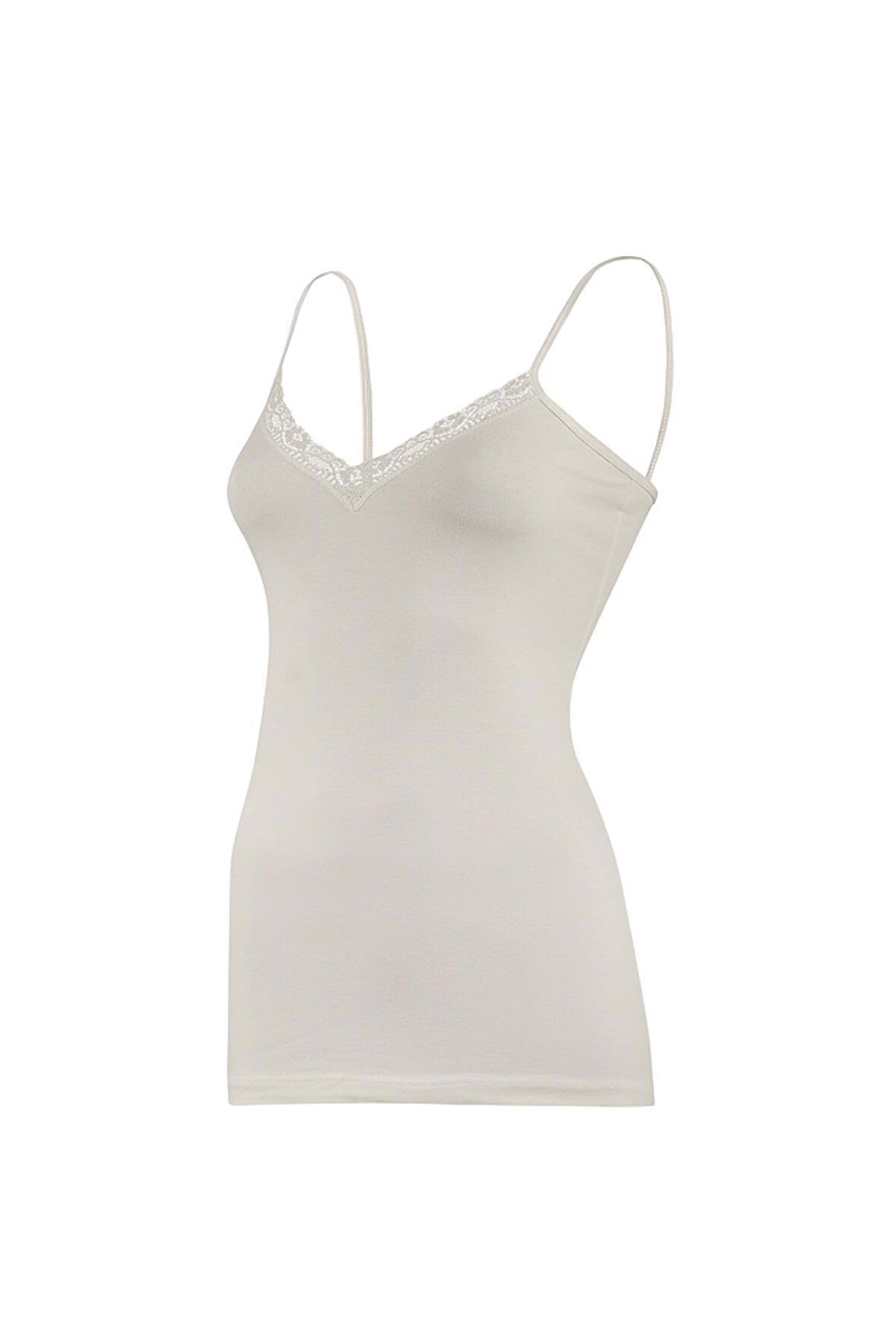 Yıldız Kadın Modal V-yaka Dantelli Atlet 3'Lü Paket - 2225-2226-2227