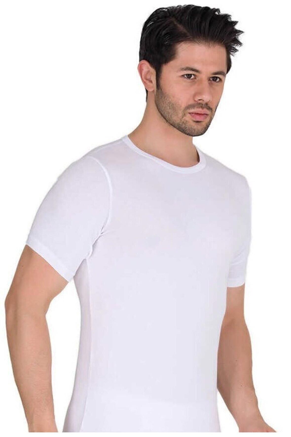 Berrak Erkek Modal 0 Yaka Likralı Atlet 1038 - 3 Adet