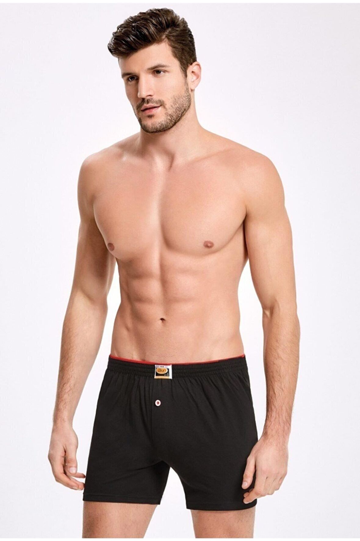 İlke Erkek Penye Boxer 011 - 3 Adet
