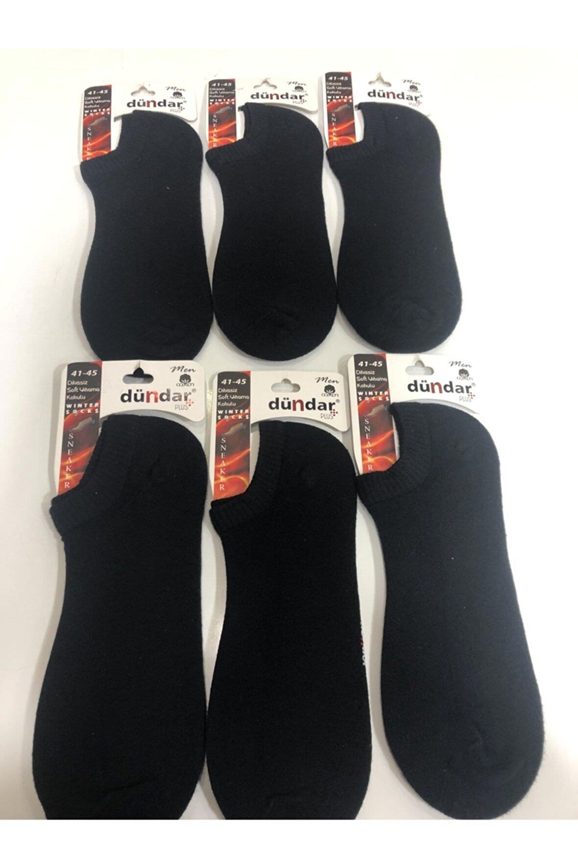 Dündar Erkek Plus Havlu Sneaker Çorap - 6 Adet