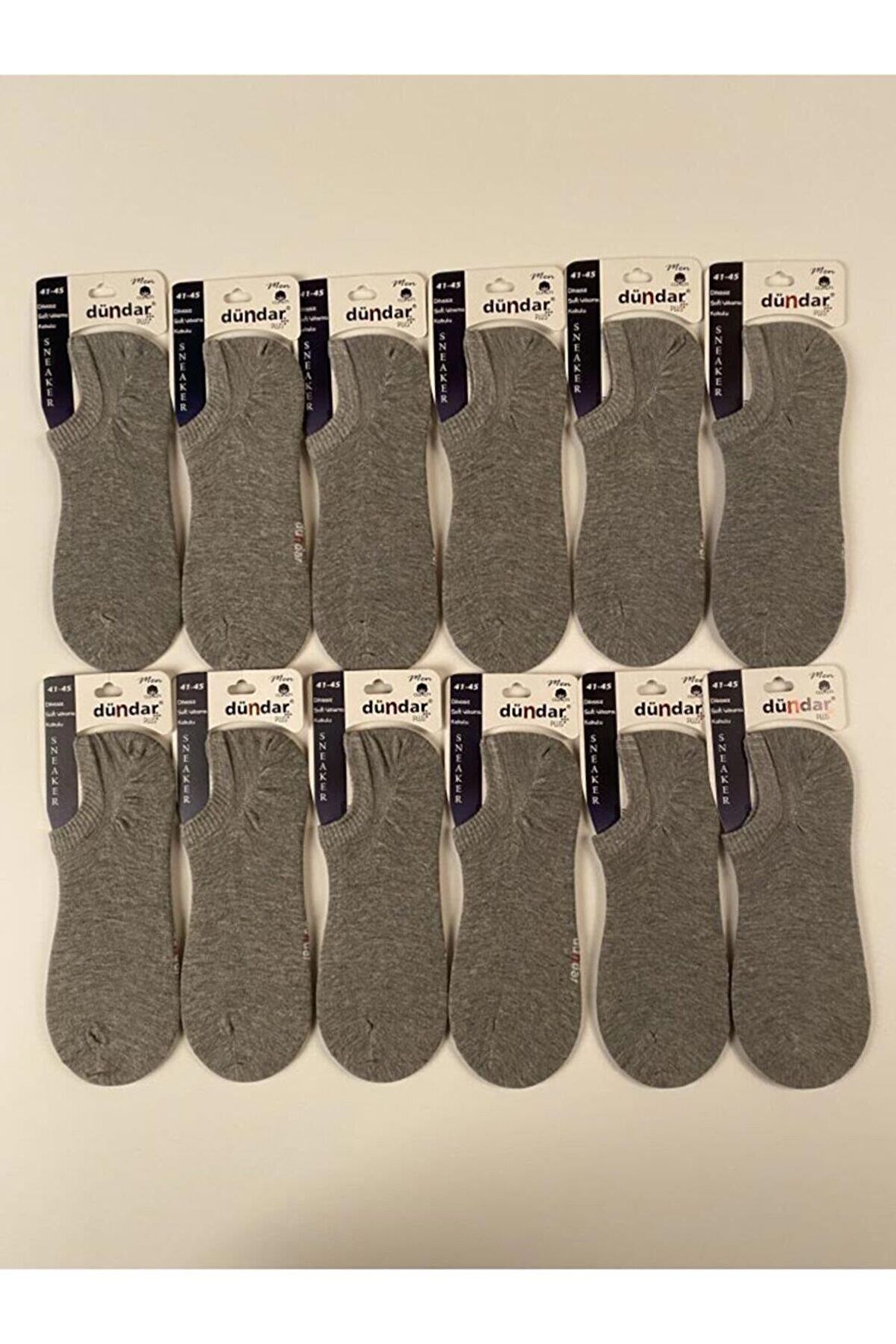 Dündar Erkek Plus Sneaker Çorap - 12 Adet