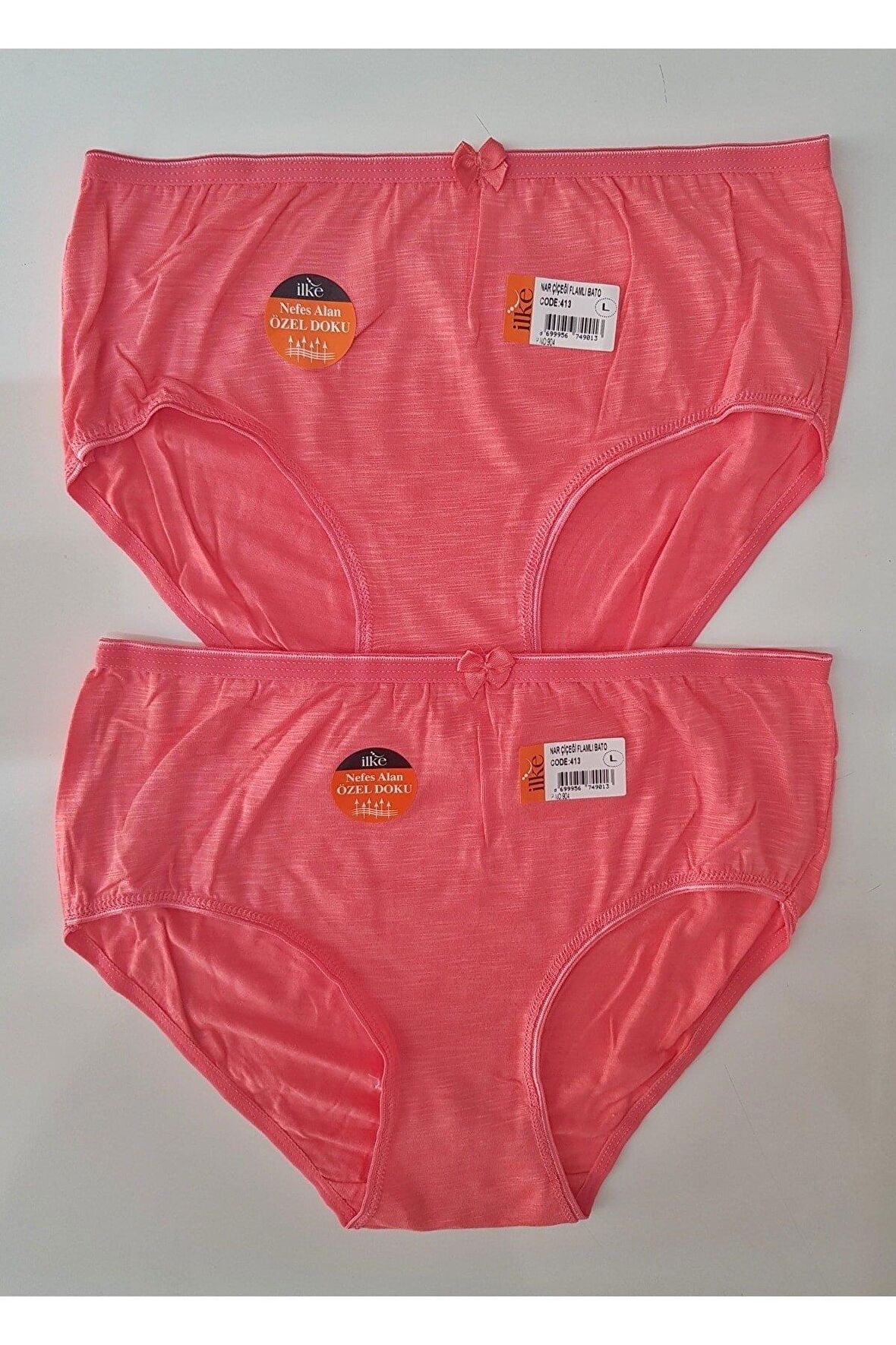 İlke Kadın Likralı Flamlı Bato Külot 413 - 6 Adet