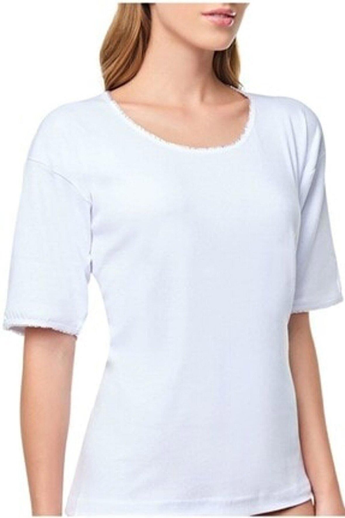 Seher Yıldızı Kadın Kaşkorse Kısa Kollu Fanila Atlet 011 - 12 Adet