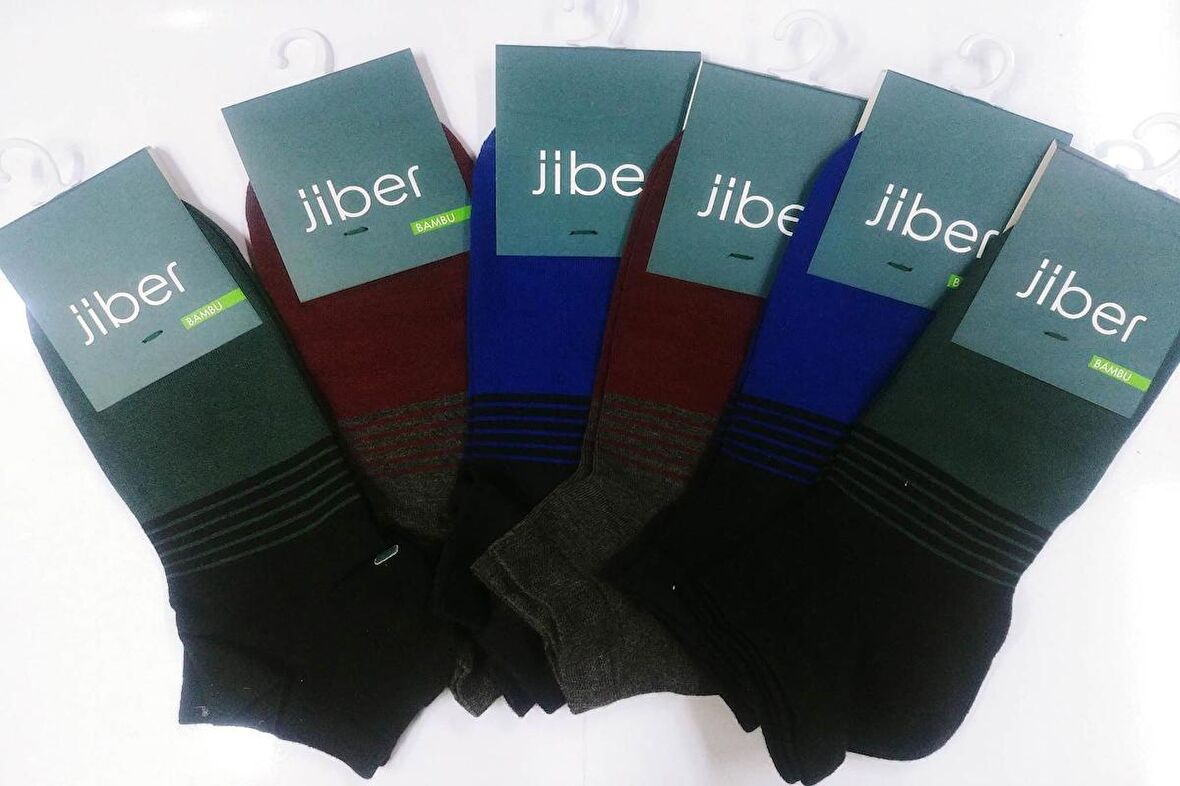 Jiber Erkek Bambu Patik Çorap 6756 - 12 Adet