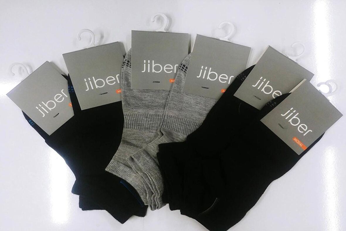 Jiber Erkek Modal Patik Çorap 6104 - 12 Adet