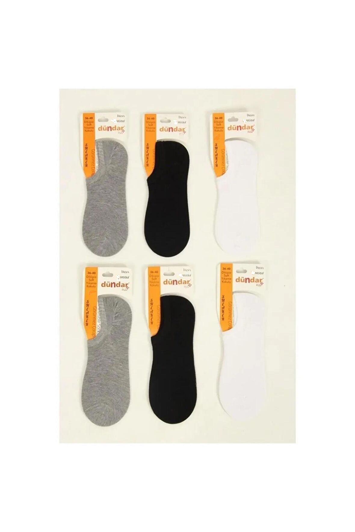 Dündar Kadın Modal Plus Sneaker Çorap 6876 - 12 Adet