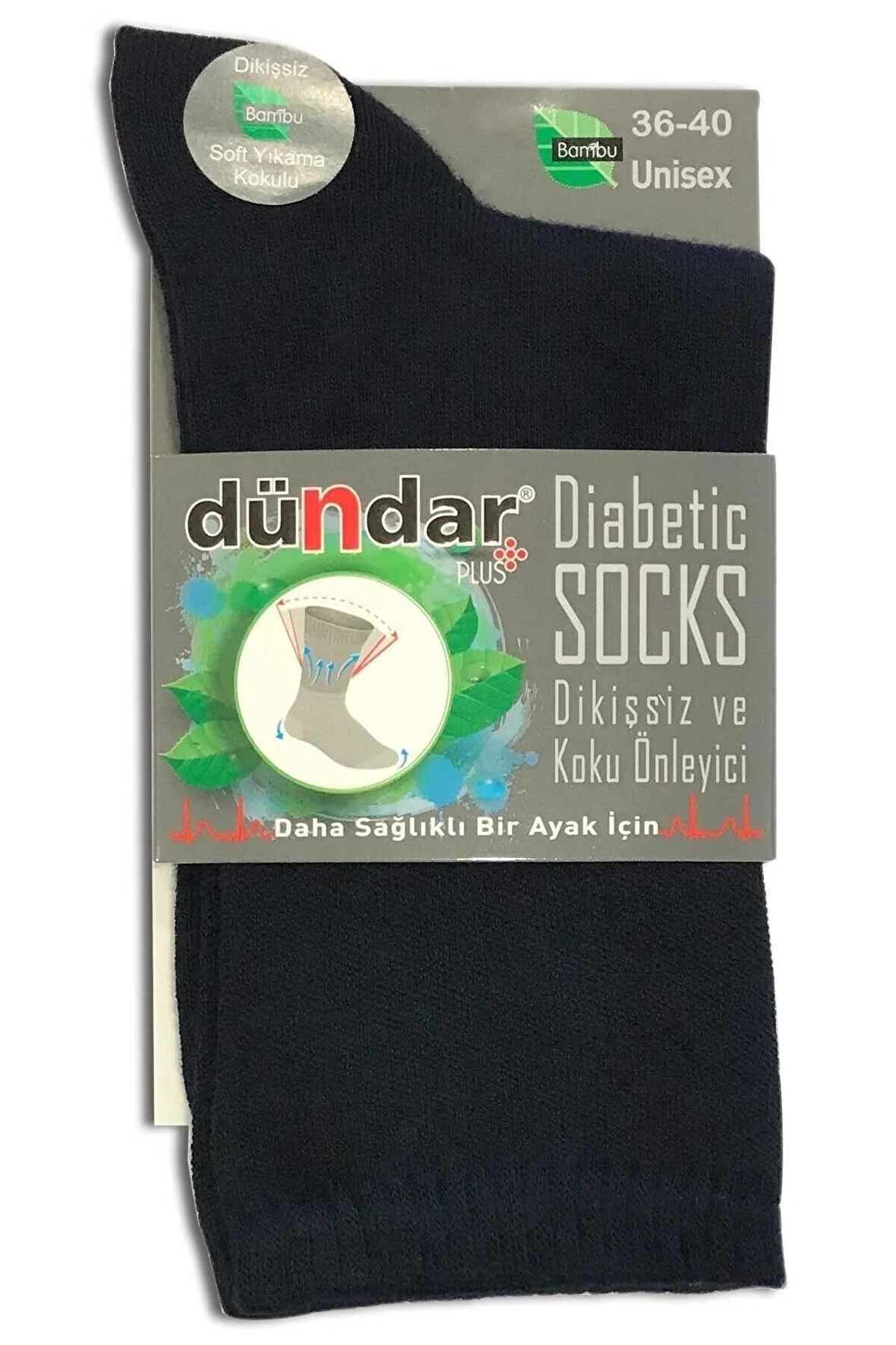 Dündar Kadın Bambu Plus Diyabetik Çorap - 12 Adet 