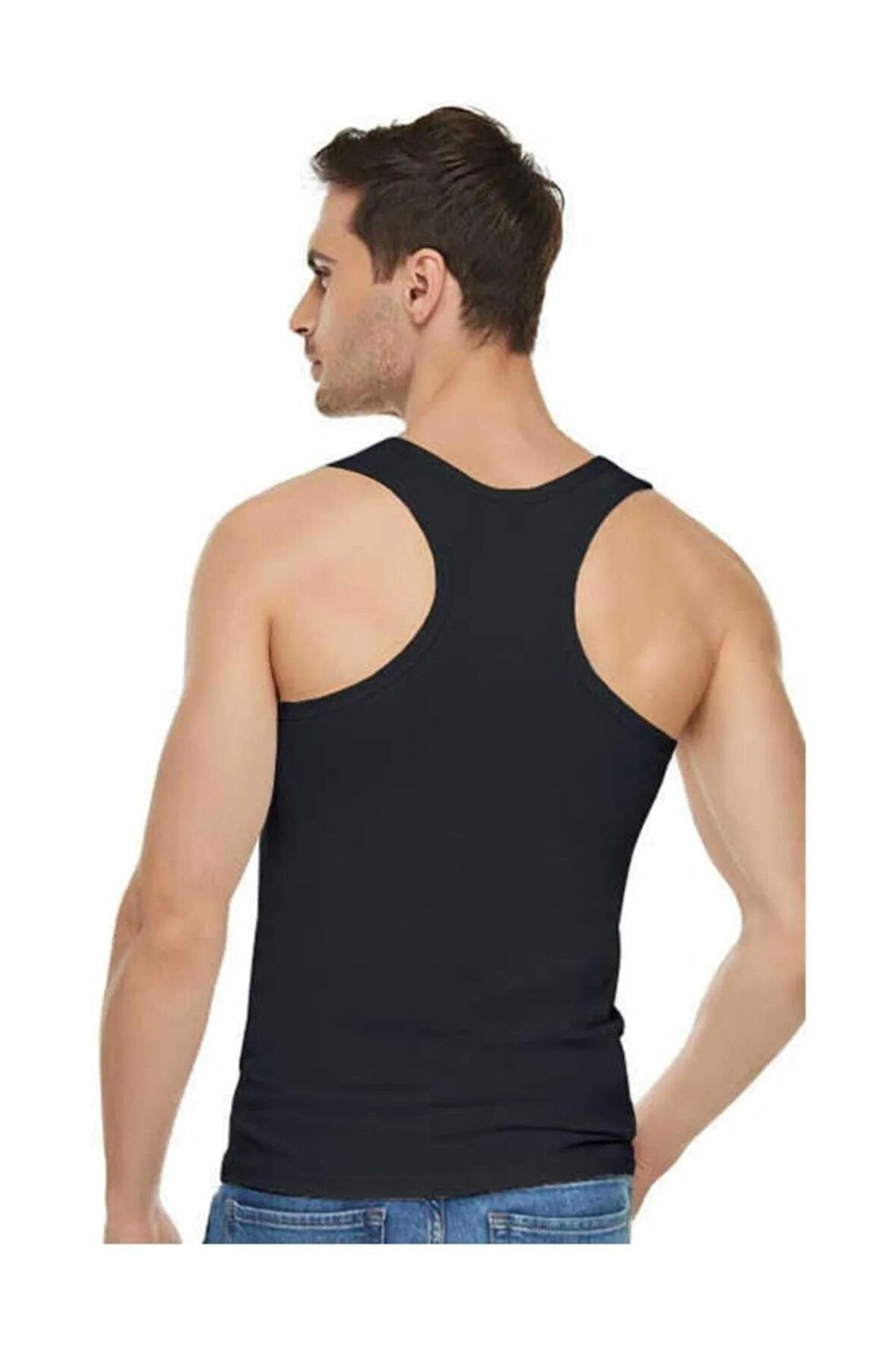 Tutku Elit Erkek Likralı Spor Askılı Atlet 1304 - 3 Adet