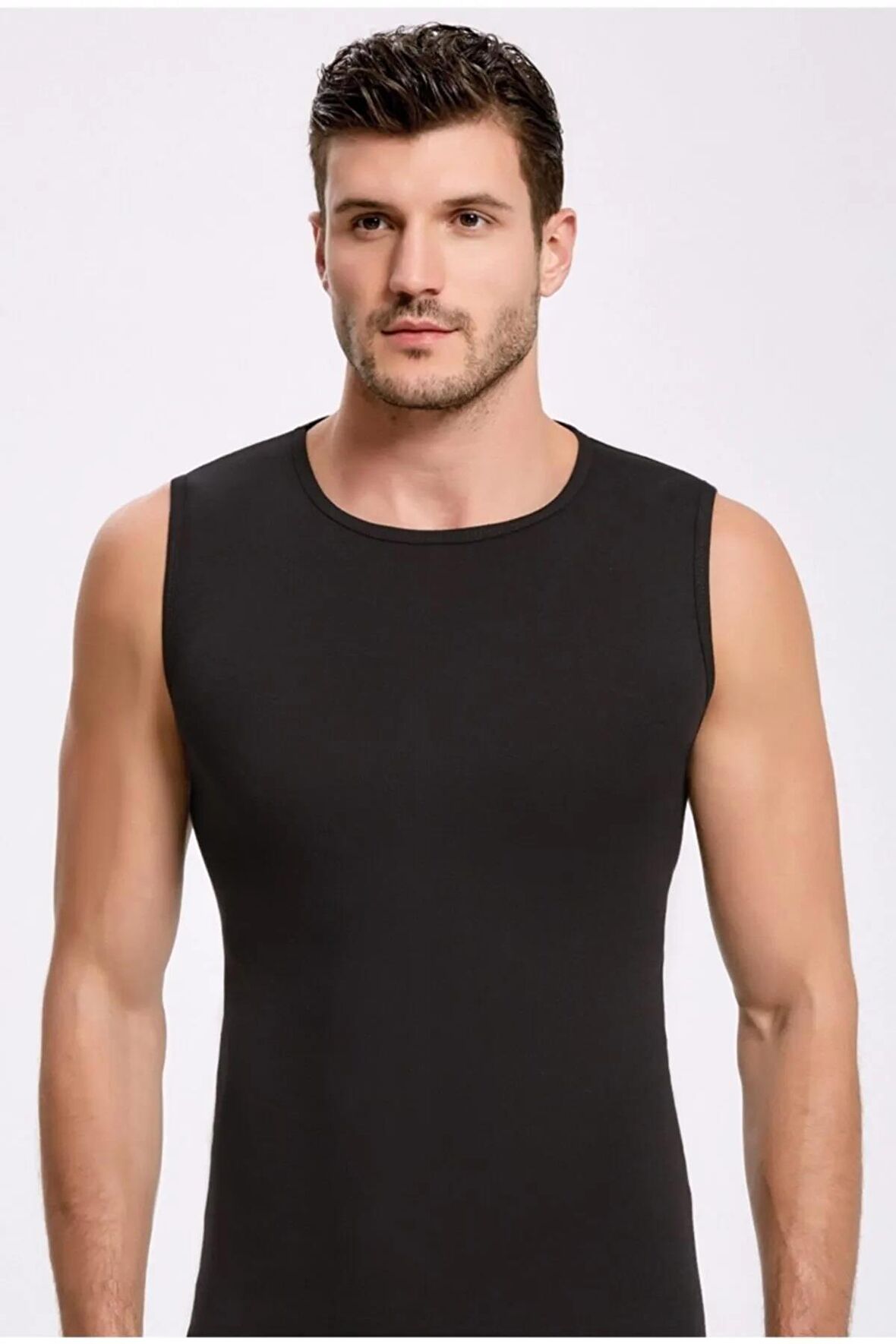 İlke Erkek Bisiklet Yaka Kolsuz Badi Fanila Atlet 1006-1007 - 9 Adet