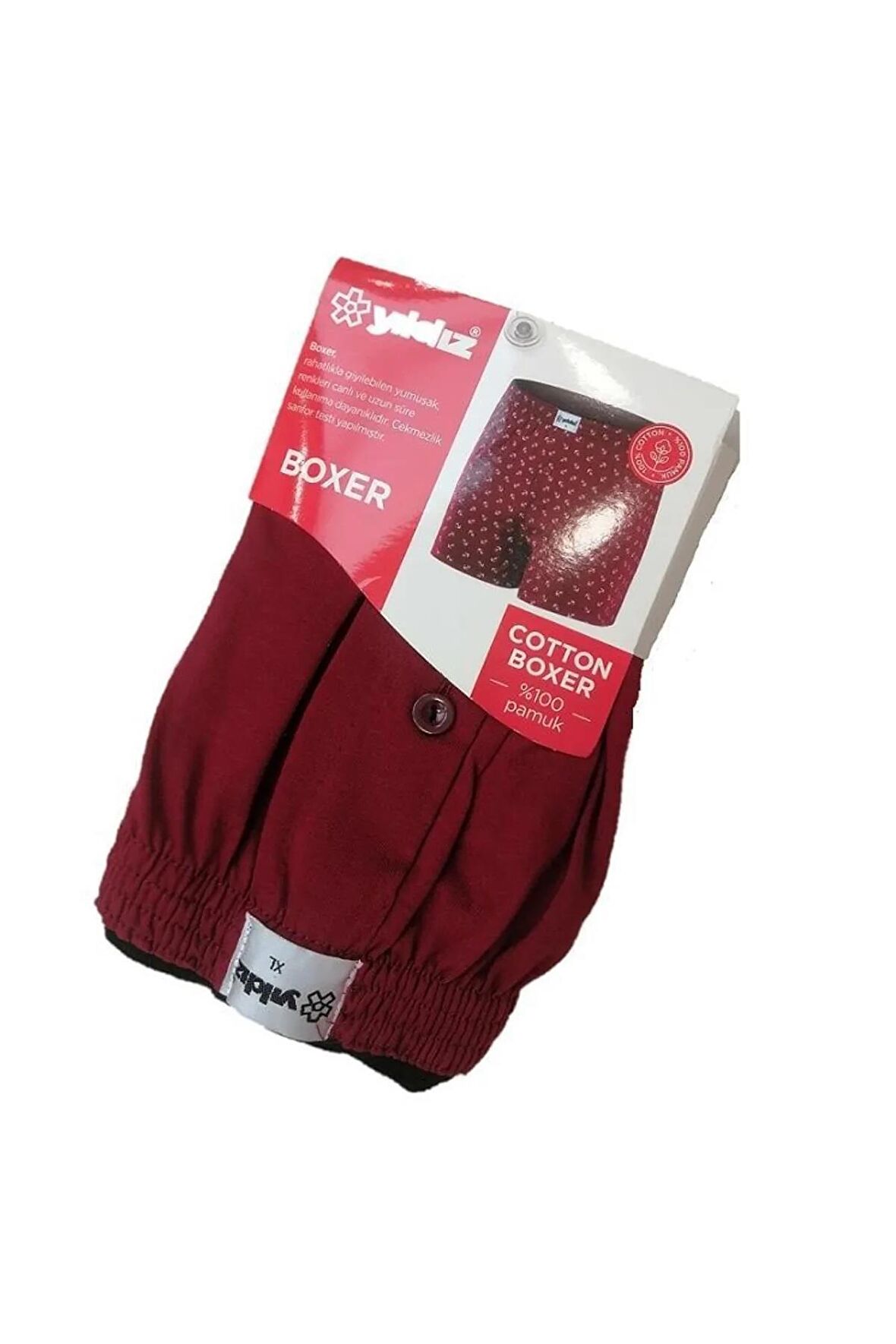 Yıldız Erkek Penye Havlu Bel Düz Boxer 43 -  12 Adet