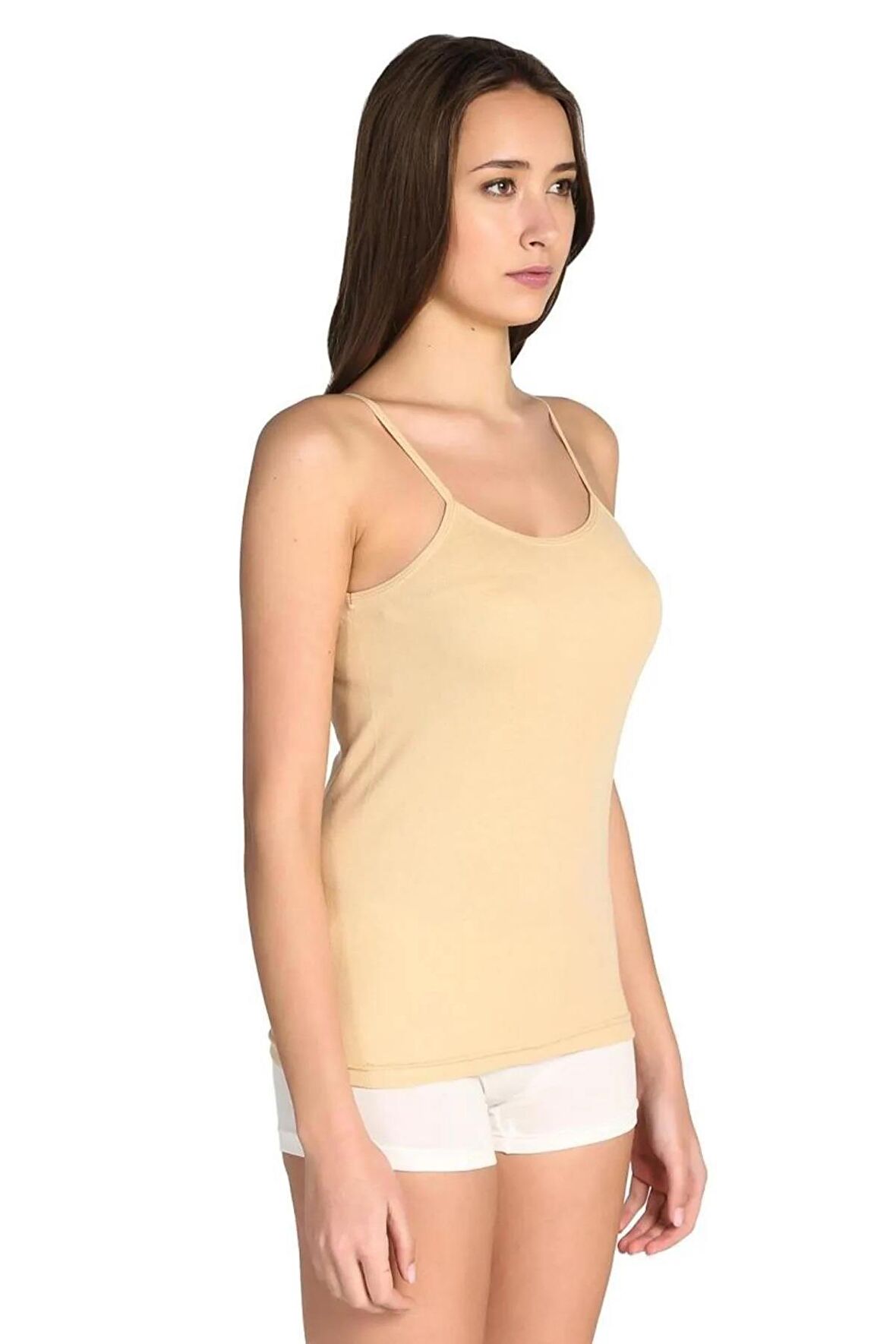 Tutku Kadın Ribana İp Askılı Renkli Atlet 0135 - 6 Adet