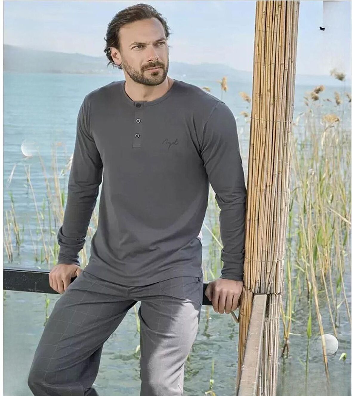 Aydoğan Erkek Modal Uzun Kollu  Pijama Takımı 3428 - 1 Adet