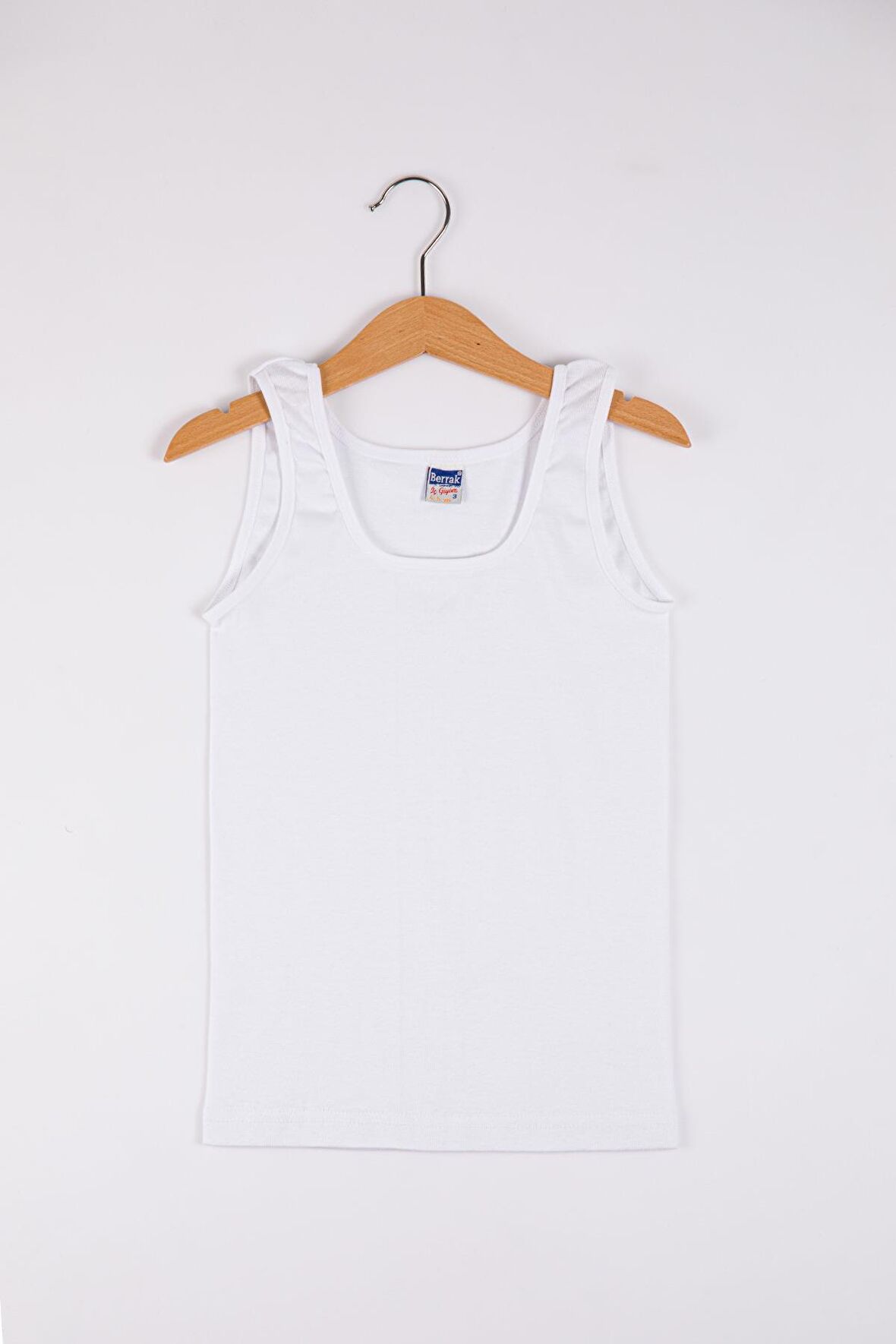 Berrak Kız Çocuk Ribana Geniş Askılı Atlet 2519 - 6 Adet