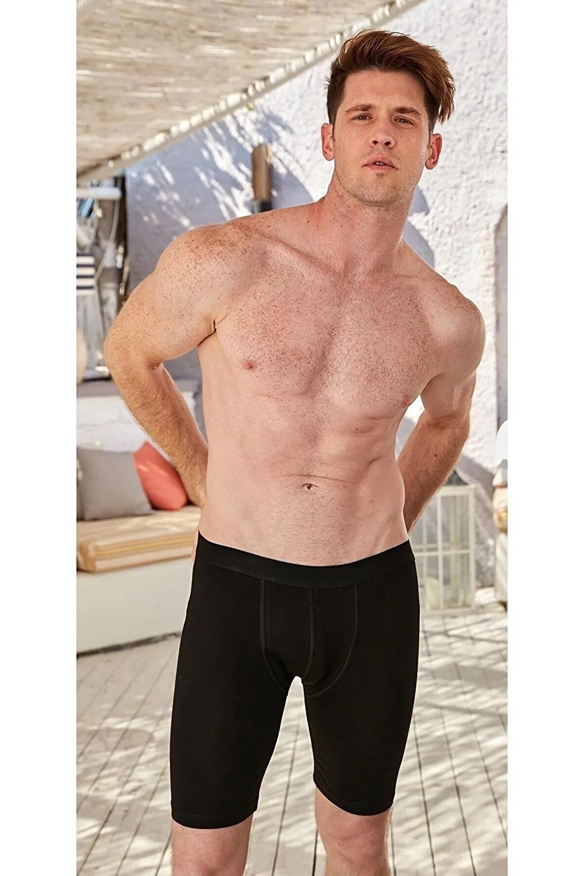 Berrak Erkek Likralı Uzun Boxer 1125 - 6 Adet