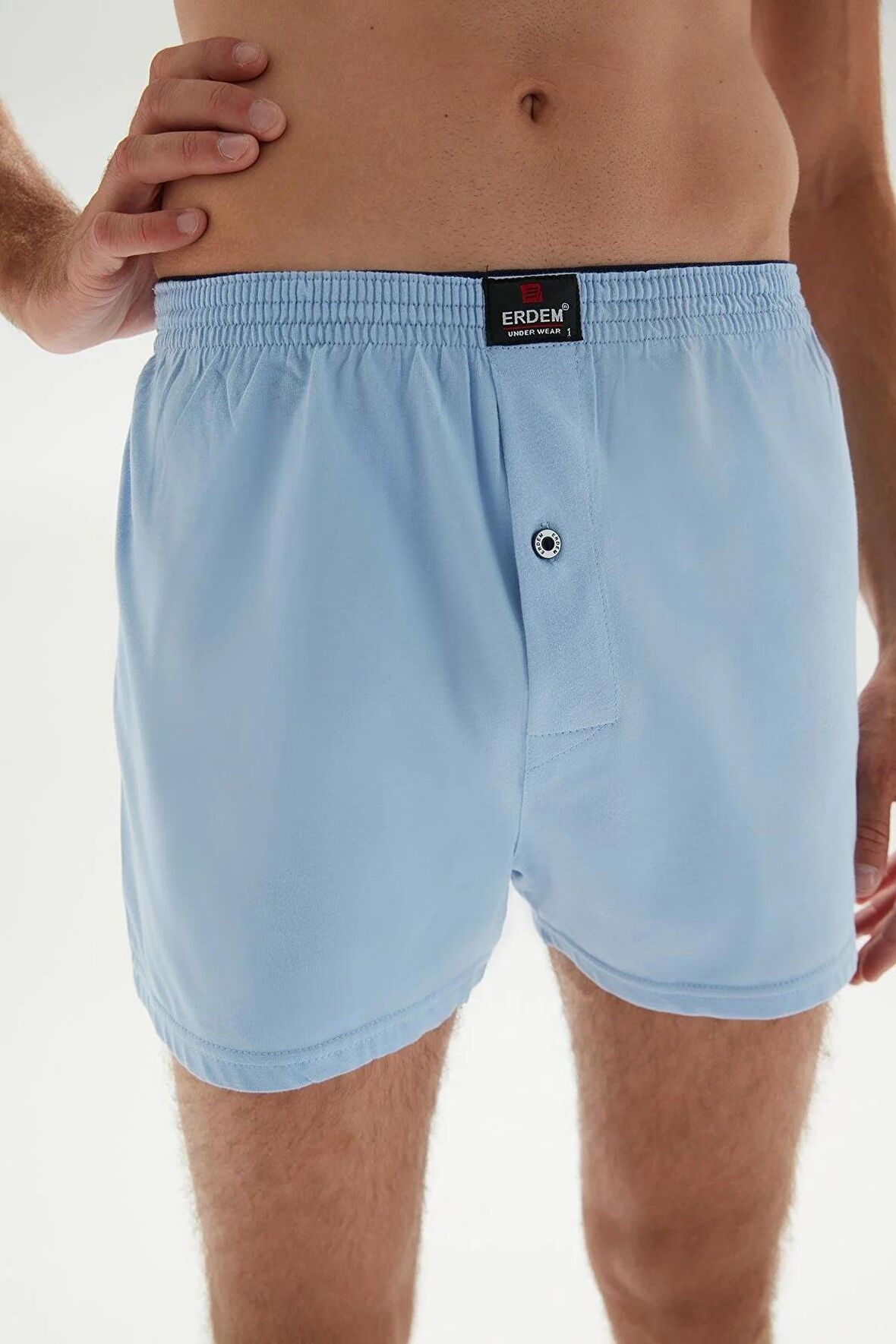 Erdem Erkek Penye Düz Renk Boxer 1400 - 6 Adet