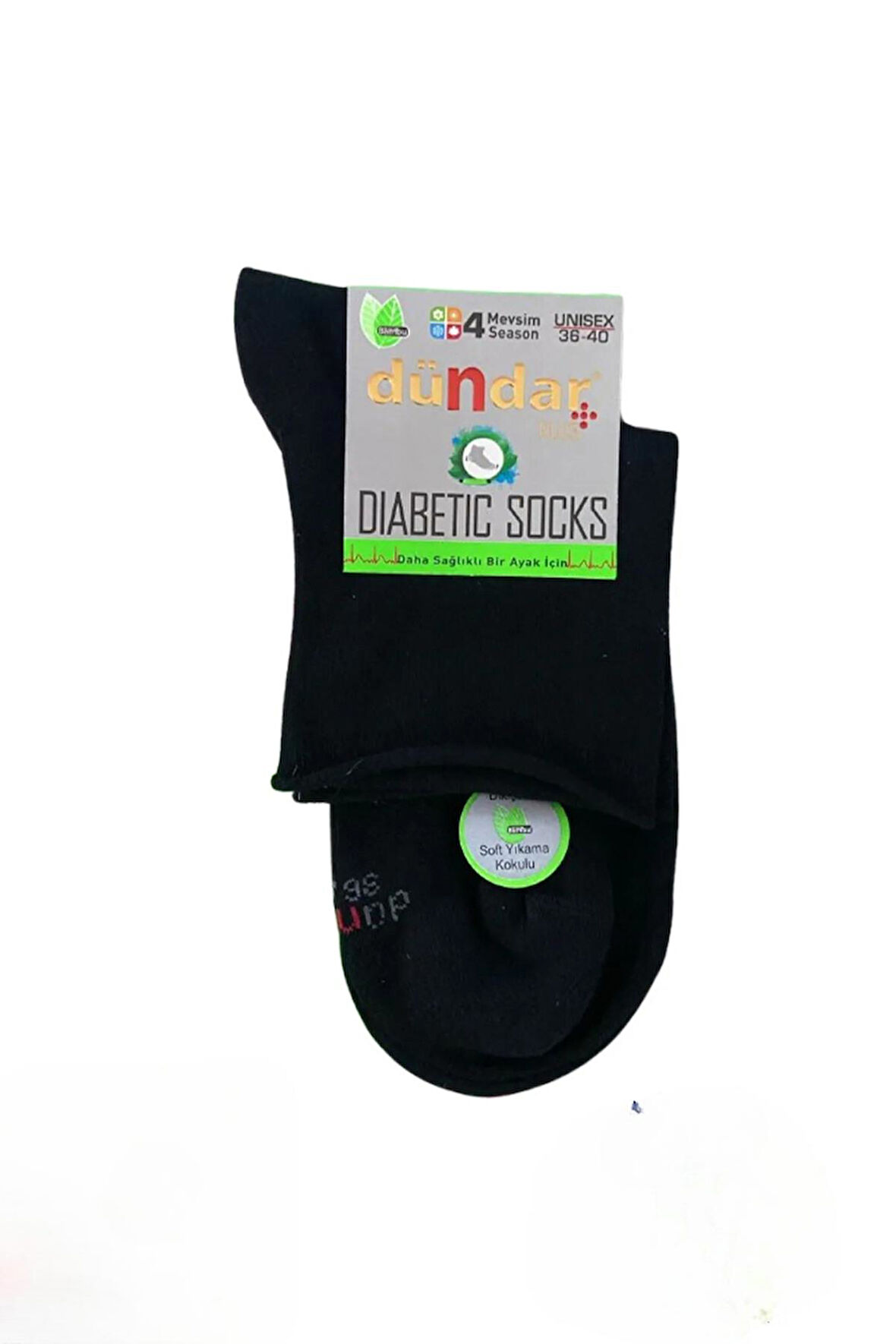 Dündar Kadın Unisex Bambu KONÇ Diyabetik Çorap 0614 - 6 Adet