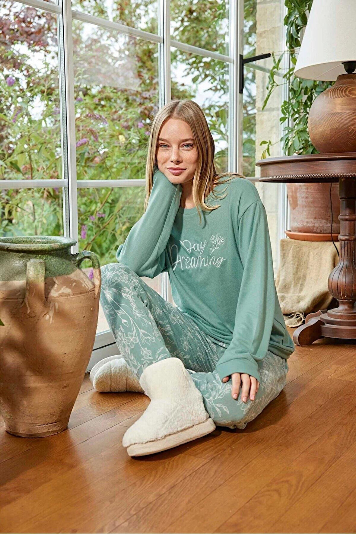 Aydoğan Kadın Bisiklet Yaka TERMAL Pijama Takımı 30009Y- 1 Adet