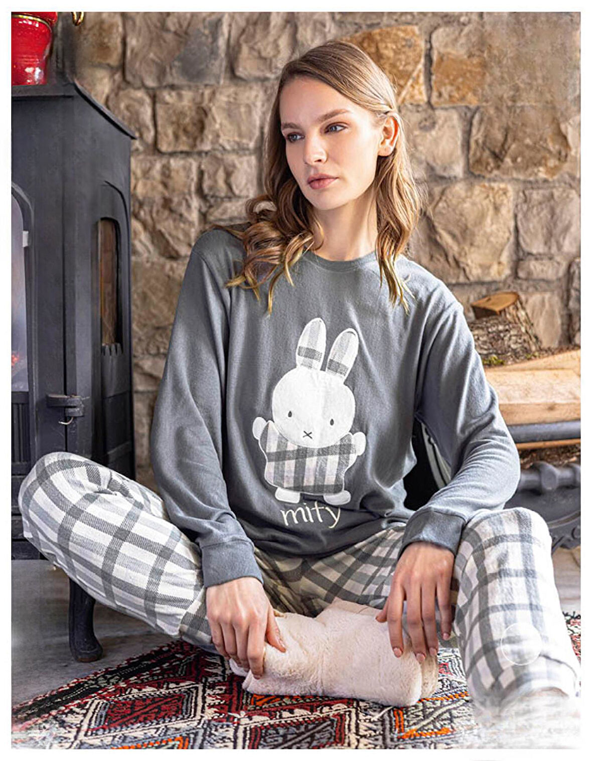 Aydoğan Kadın Bisiklet Yaka TERMAL Pijama Takımı 30062G- 1 Adet