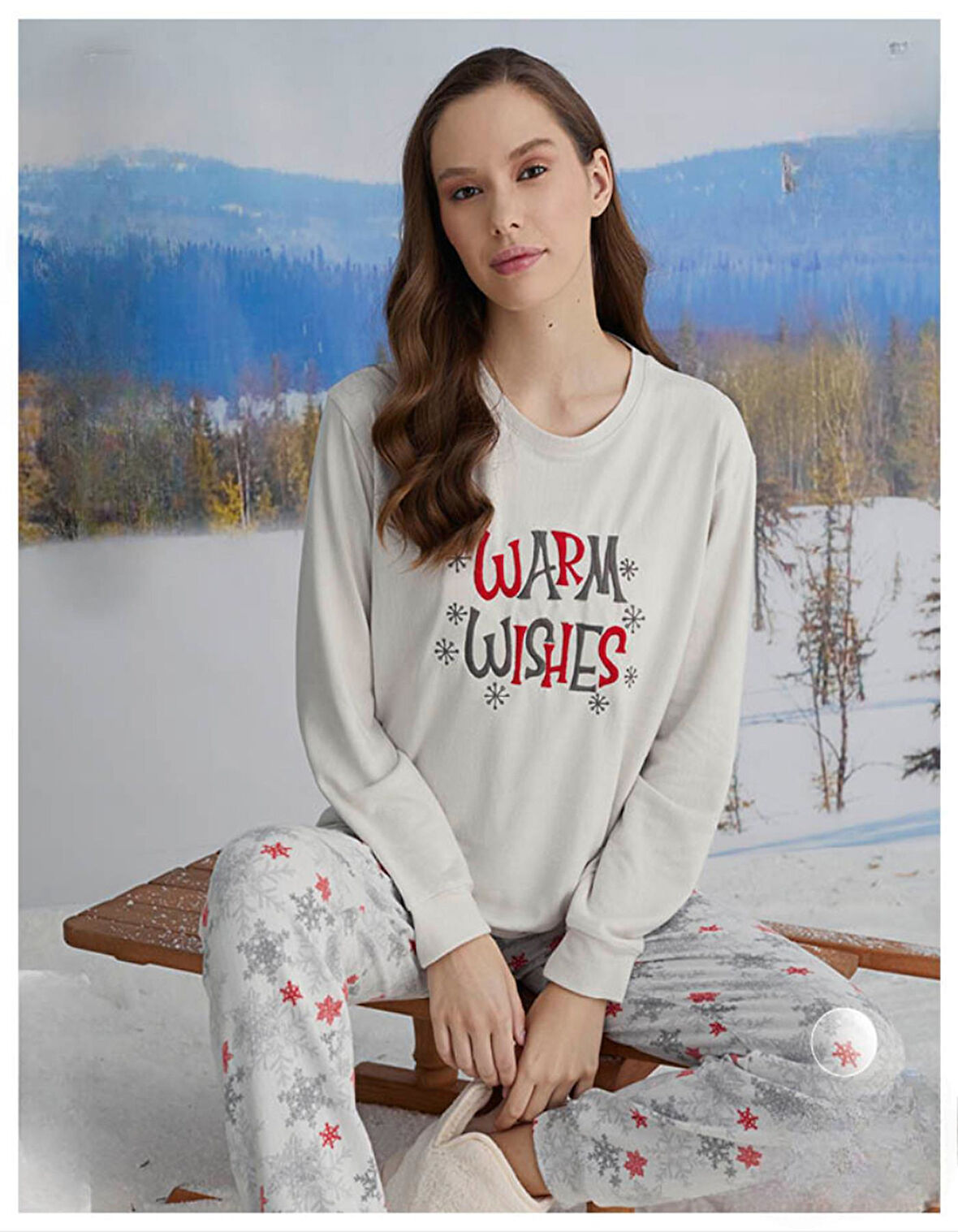 Aydoğan Kadın Bisiklet Yaka TERMAL Pijama Takımı 30074E- 1 Adet